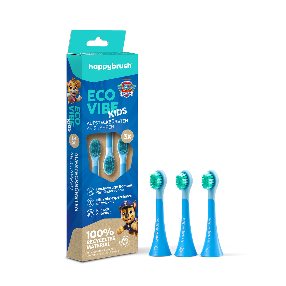 Têtes de brosse Vibe Kids | Paw Patrol 3x