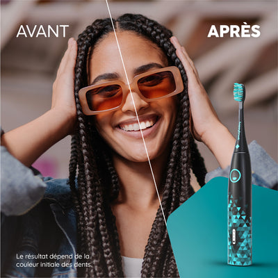 Brosse à Dents Sonique | Eco Vibe 3 Noir | Set M