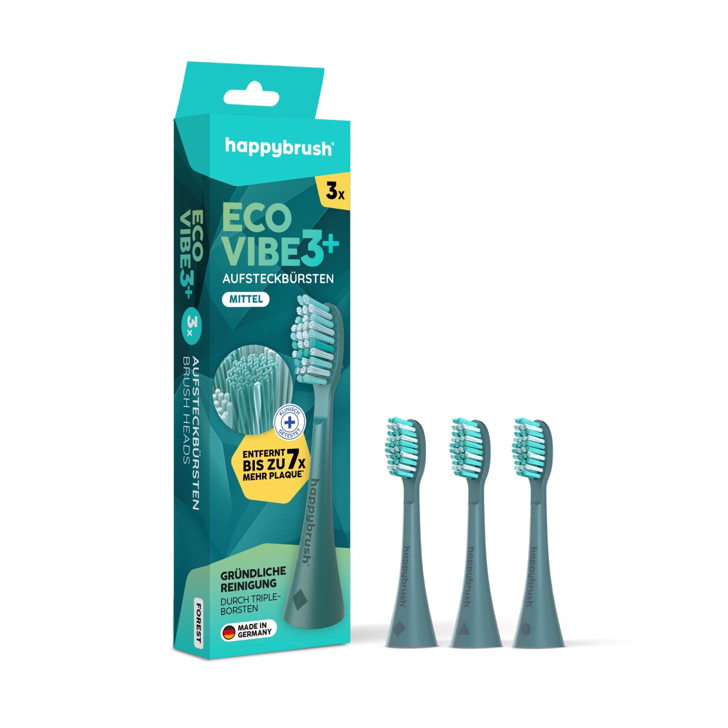 Têtes de brosse Eco Vibe 3+ | Forest