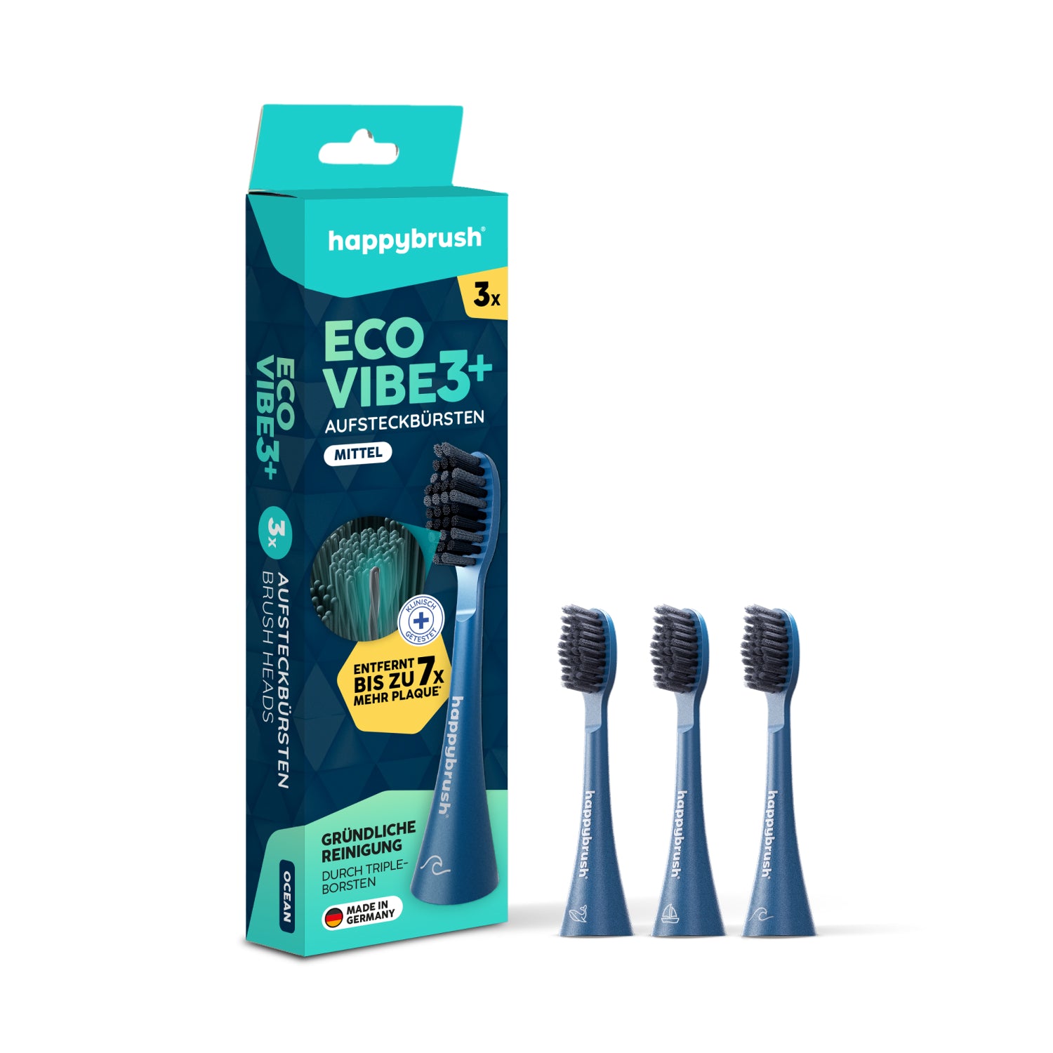 Têtes de brosse Eco Vibe 3+ | Ocean/Aurora