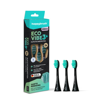 Têtes de brosse Eco Vibe 3+ | Black-Mint
