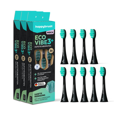 Têtes de brosse Eco Vibe 3+ | Black-Mint
