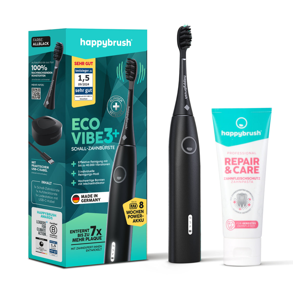 Brosse à Dents Sonique | Eco Vibe 3+ AllBlack