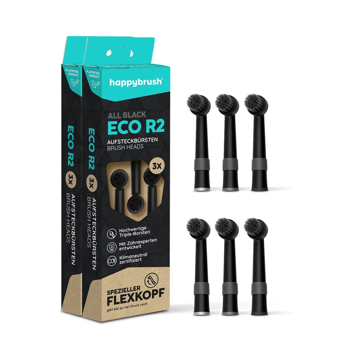 Têtes de brosse Rotative R2 | AllBlack 6x