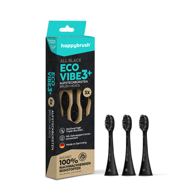 Têtes de brosse Sonique V3+ | Allblack 3x