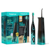 Set Jet Dentaire Hydropulseur & Brosse à Dents Sonique | Black-Mint