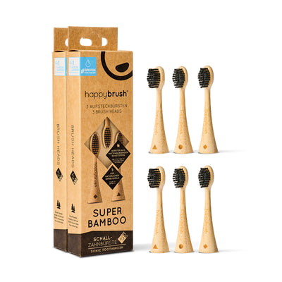 Têtes de brosse Sonique V3 | Bambou 6x