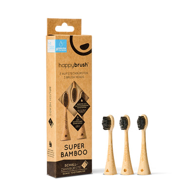 Têtes de brosse Sonique V3 | Bambou 3x